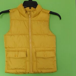 Old Navy Kids Yellow Puffer Vest, Sz. 5T